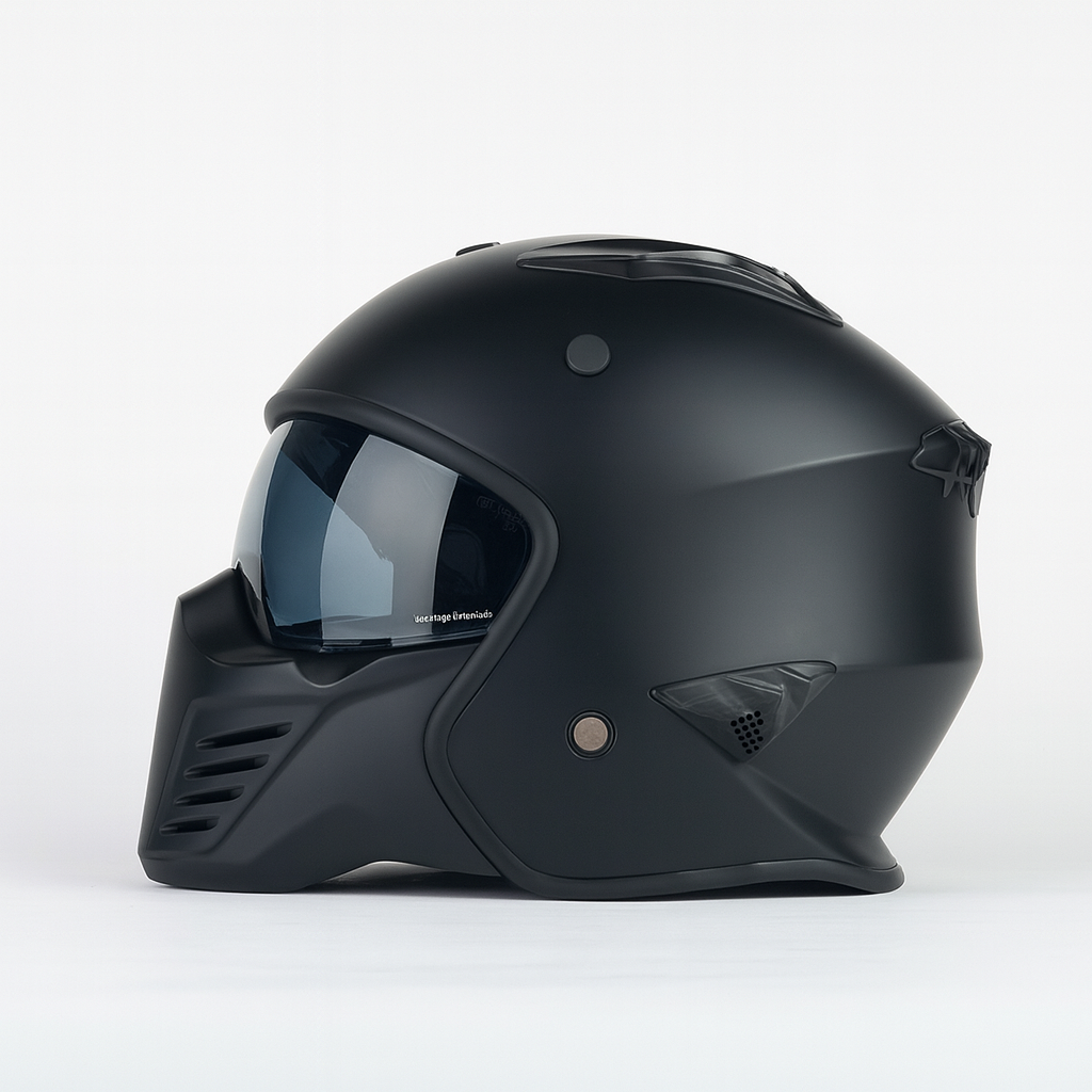 Helm vito jet bruzano mat zwart