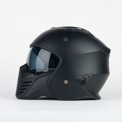 Helm vito jet bruzano mat zwart