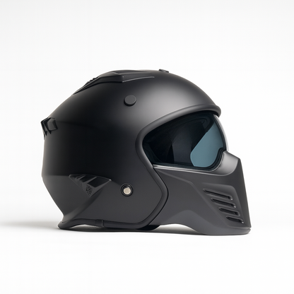Helm vito jet bruzano mat zwart
